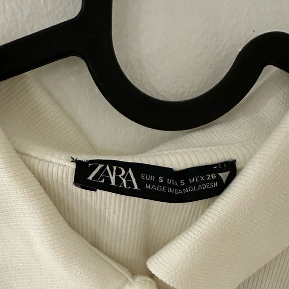 Zara collar polo oyster white - Picture 5 of 5